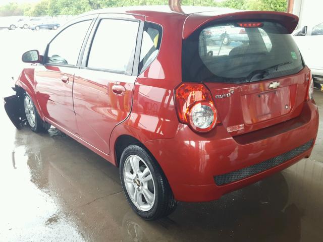 KL1TD6DE8BB118922 - 2011 CHEVROLET AVEO LS RED photo 3