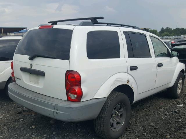 1D4HB38N04F184229 - 2004 DODGE DURANGO ST WHITE photo 4