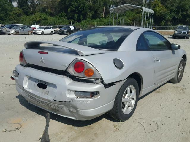 4A3AC34GX3E009989 - 2003 MITSUBISHI ECLIPSE RS SILVER photo 4