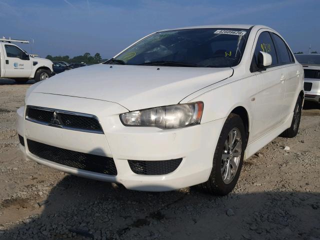 JA32U2FU3AU016334 - 2010 MITSUBISHI LANCER ES/ WHITE photo 2