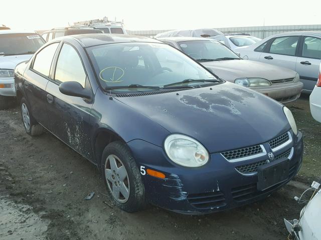 1B3ES26C34D523672 - 2004 DODGE NEON BASE BLUE photo 1