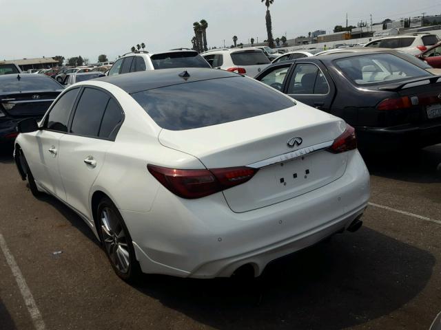 JN1EV7AP6JM351004 - 2018 INFINITI Q50 LUXE WHITE photo 3