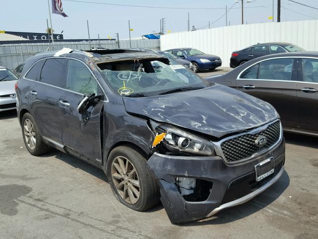 5XYPKDA57HG336714 - 2017 KIA SORENTO SX GRAY photo 1