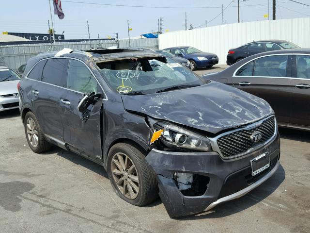 5XYPKDA57HG336714 - 2017 KIA SORENTO SX GRAY photo 9