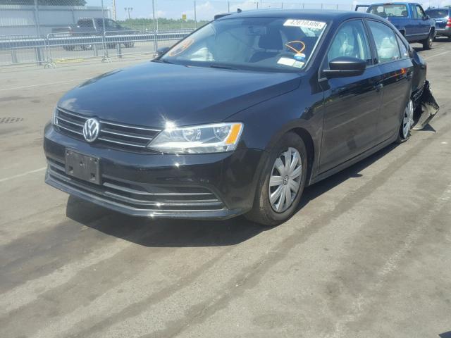 3VW2K7AJ8FM303291 - 2015 VOLKSWAGEN JETTA BASE 黑色 照片 2