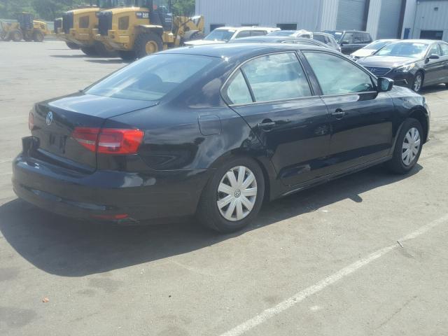 3VW2K7AJ8FM303291 - 2015 VOLKSWAGEN JETTA BASE 黑色 照片 4