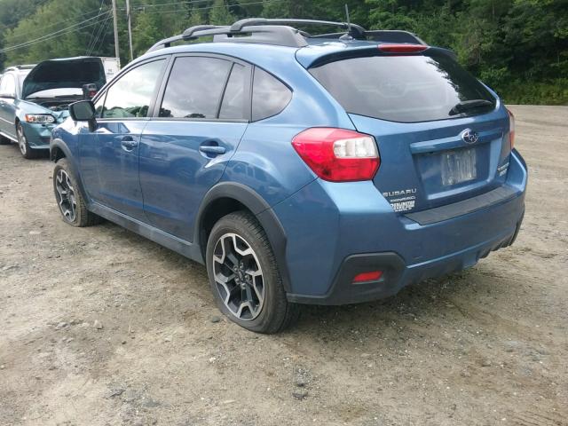 JF2GPABC9H8258393 - 2017 SUBARU CROSSTREK BLUE photo 3