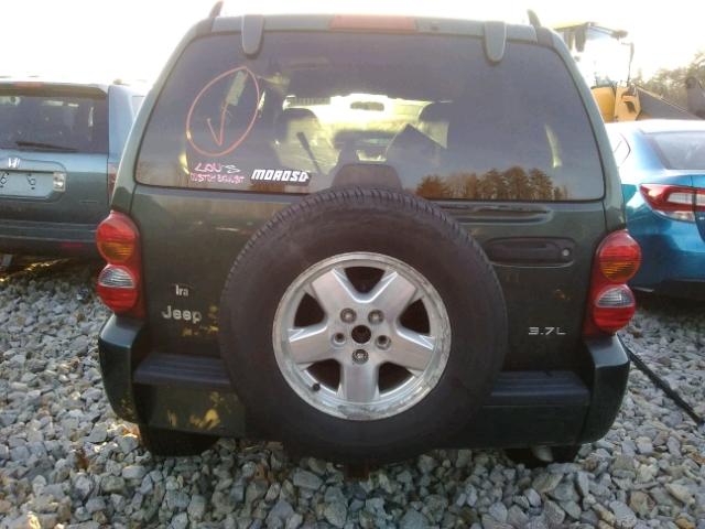 1J4GL58K02W216238 - 2002 JEEP LIBERTY LI GREEN photo 9