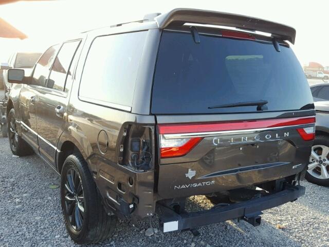 5LMJJ2HT9FEJ12506 - 2015 LINCOLN NAVIGATOR BROWN photo 3