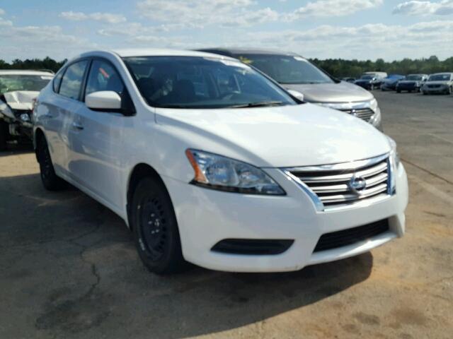 3N1AB7AP2FY216128 - 2015 NISSAN SENTRA S WHITE photo 1