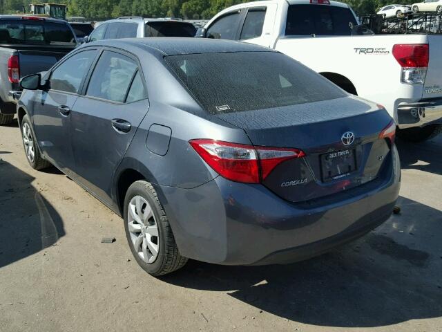 2T1BURHE5GC716135 - 2016 TOYOTA COROLLA L GRAY photo 3