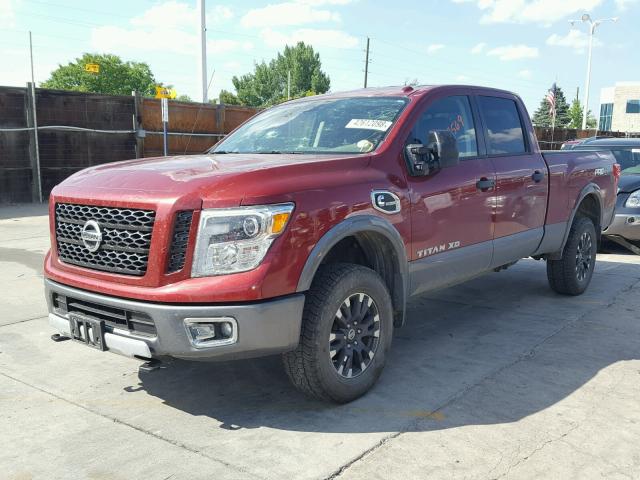 1N6BA1F4XHN553935 - 2017 NISSAN TITAN XD S RED photo 2