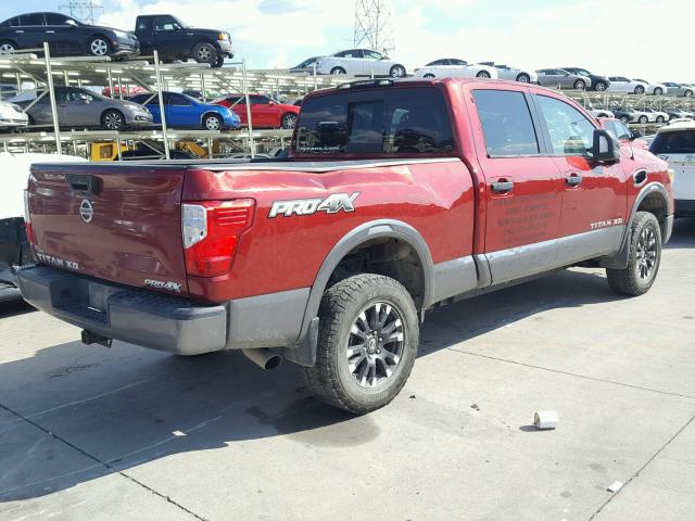 1N6BA1F4XHN553935 - 2017 NISSAN TITAN XD S RED photo 4