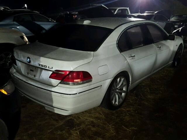 WBAHN83517DT69766 - 2007 BMW 750 WHITE photo 4