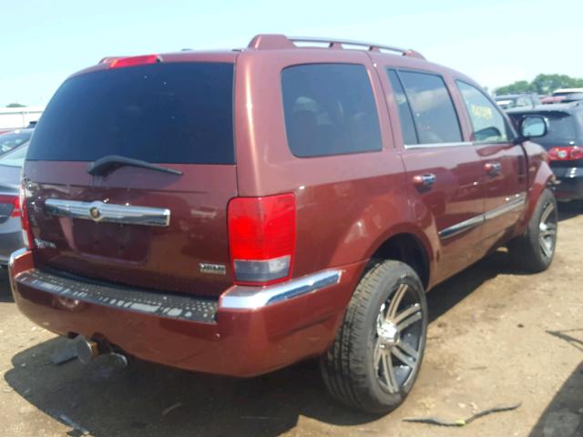 1A8HW58287F572065 - 2007 CHRYSLER ASPEN BURGUNDY photo 4