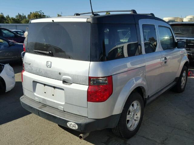 5J6YH28706L022929 - 2006 HONDA ELEMENT EX SILVER photo 4