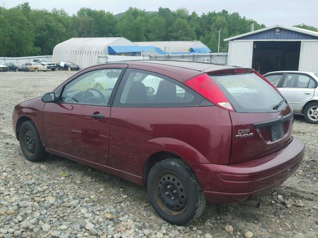 1FAFP31N07W335645 - 2007 FORD FOCUS ZX3 RED photo 3