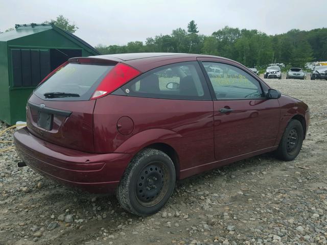 1FAFP31N07W335645 - 2007 FORD FOCUS ZX3 RED photo 4