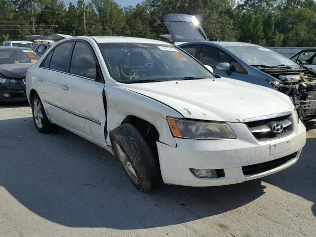 5NPEU46C08H352299 - 2008 HYUNDAI SONATA SE WHITE photo 1