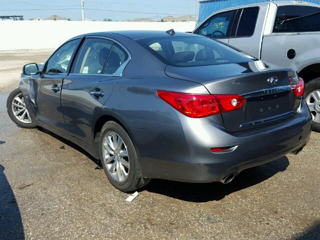 JN1EV7AP9HM738222 - 2017 INFINITI Q50 GRAY photo 3