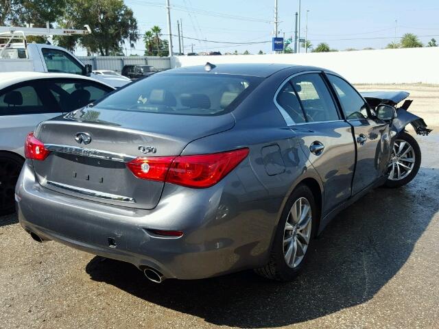 JN1EV7AP9HM738222 - 2017 INFINITI Q50 GRAY photo 4