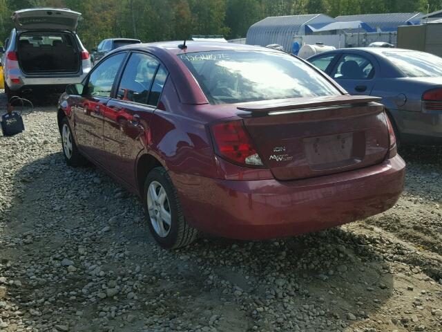 1G8AJ55F27Z149828 - 2007 SATURN ION LEVEL RED photo 3