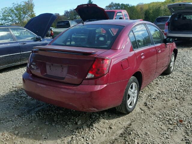 1G8AJ55F27Z149828 - 2007 SATURN ION LEVEL Qırmızı foto 4