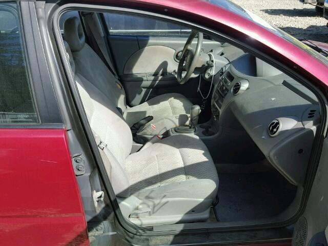 1G8AJ55F27Z149828 - 2007 SATURN ION LEVEL Qırmızı foto 5