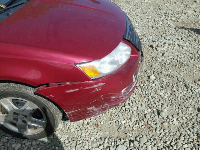 1G8AJ55F27Z149828 - 2007 SATURN ION LEVEL Qırmızı foto 9