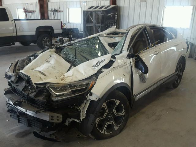 5J6RW1H94HL015961 - 2017 HONDA CR-V TOURI WHITE photo 2