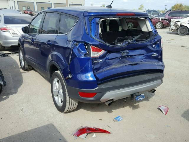 1FMCU9G98GUC43189 - 2016 FORD ESCAPE SE BLUE photo 3