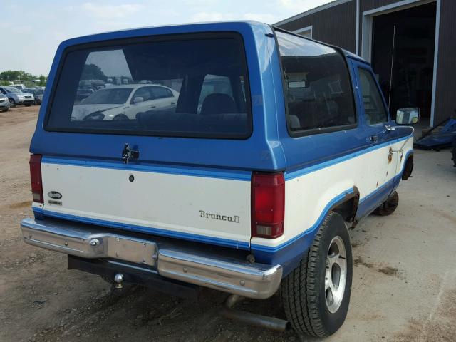 1FMBU14S7FUD35039 - 1985 FORD BRONCO II BLUE photo 4