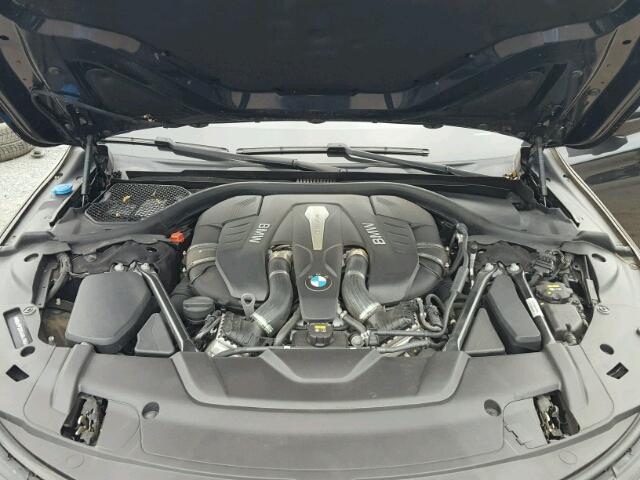 WBA7F2C54GG419841 - 2016 BMW 750 XI BLUE photo 7