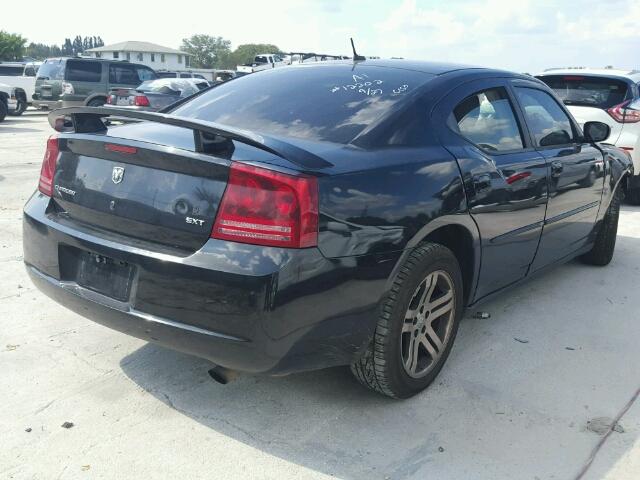 2B3KA33G68H329780 - 2008 DODGE CHARGER SX BLACK photo 4