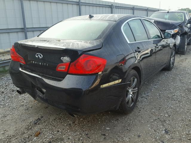 JN1DV6AR4BM652525 - 2011 INFINITI G25 BLACK photo 4