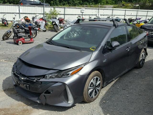 JTDKARFP8H3033787 - 2017 TOYOTA PRIUS PRIM ნაცრისფერი ფოტო 2