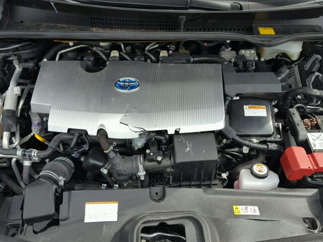 JTDKARFP8H3033787 - 2017 TOYOTA PRIUS PRIM ნაცრისფერი ფოტო 7