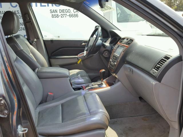 2HNYD18276H526725 - 2006 ACURA MDX GRAY photo 5