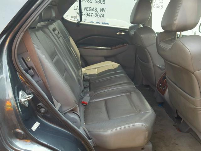 2HNYD18276H526725 - 2006 ACURA MDX GRAY photo 6