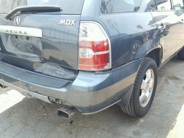 2HNYD18276H526725 - 2006 ACURA MDX GRAY photo 9