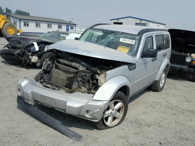 1D8GU58KX7W616691 - 2007 DODGE NITRO SLT SILVER photo 2