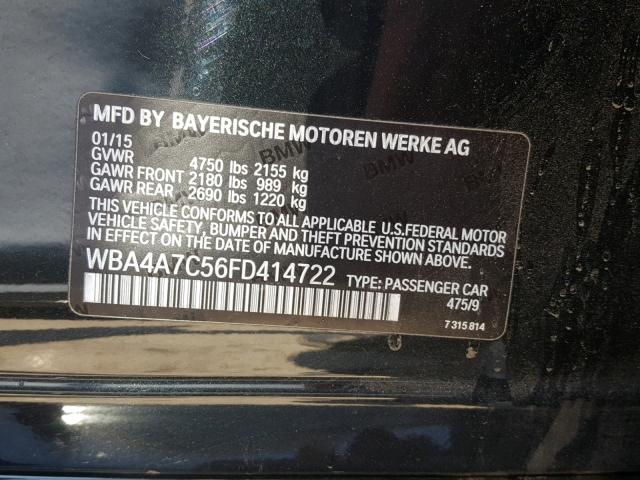 WBA4A7C56FD414722 - 2015 BMW 428 XI BLACK photo 10