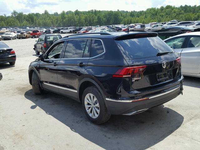 3VV3B7AX9JM108368 - 2018 VOLKSWAGEN TIGUAN SE Чорний фото 3