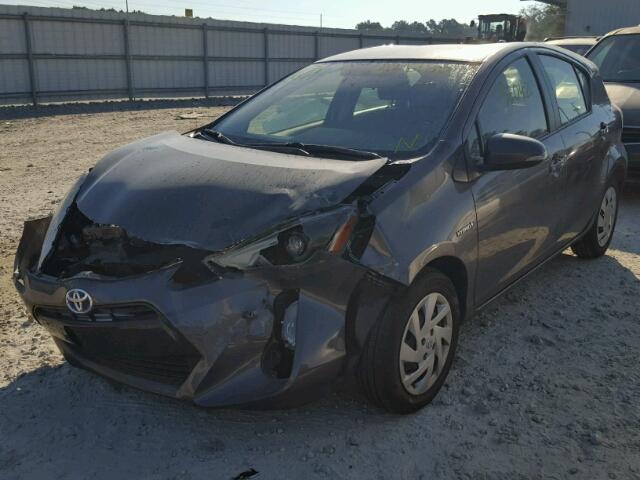 JTDKDTB31F1106014 - 2015 TOYOTA PRIUS C GRAY photo 2