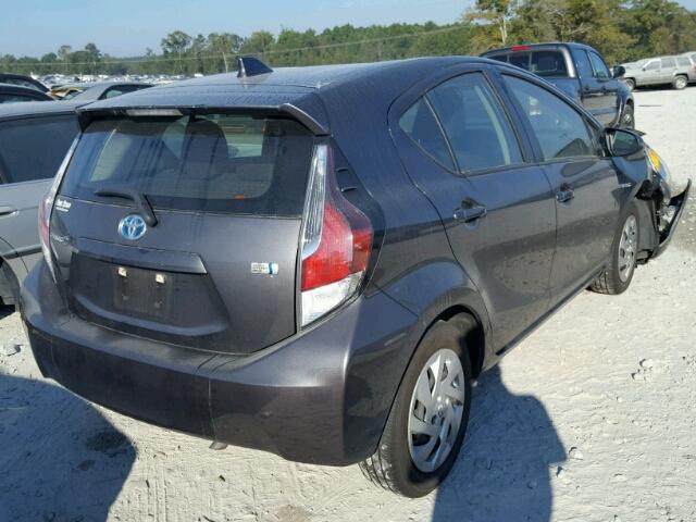 JTDKDTB31F1106014 - 2015 TOYOTA PRIUS C GRAY photo 4