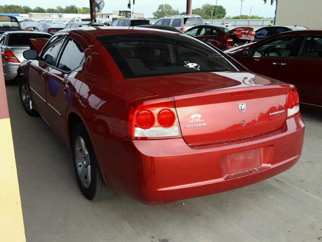 2B3KA43D09H572790 - 2009 DODGE CHARGER RED photo 3