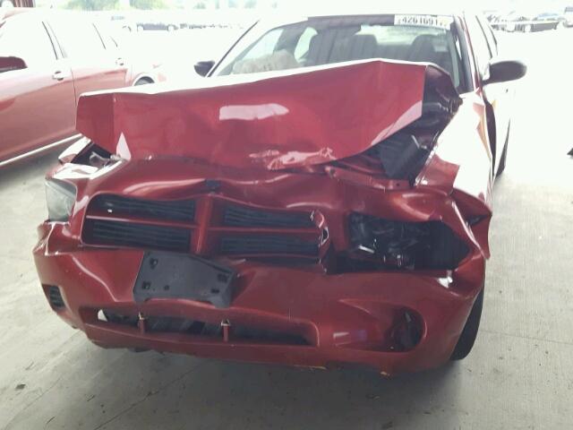 2B3KA43D09H572790 - 2009 DODGE CHARGER RED photo 9