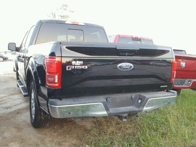 1FTEW1CF1GKF03674 - 2016 FORD F150 BLACK photo 3