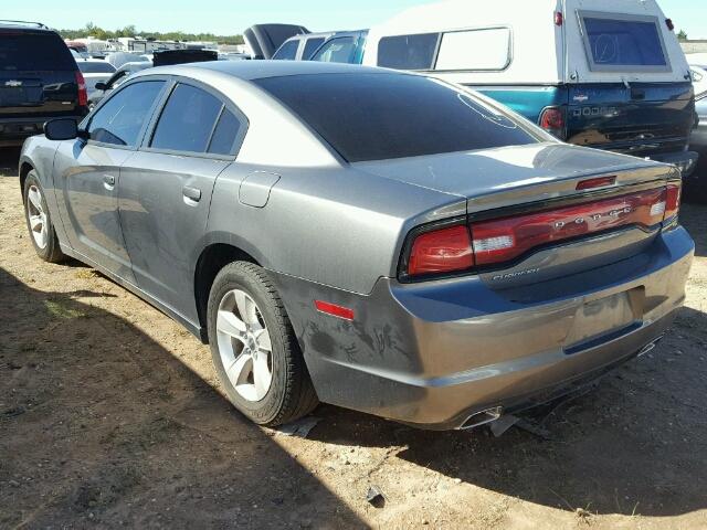 2C3CDXBG7CH295879 - 2012 DODGE CHARGER SE GRAY photo 3