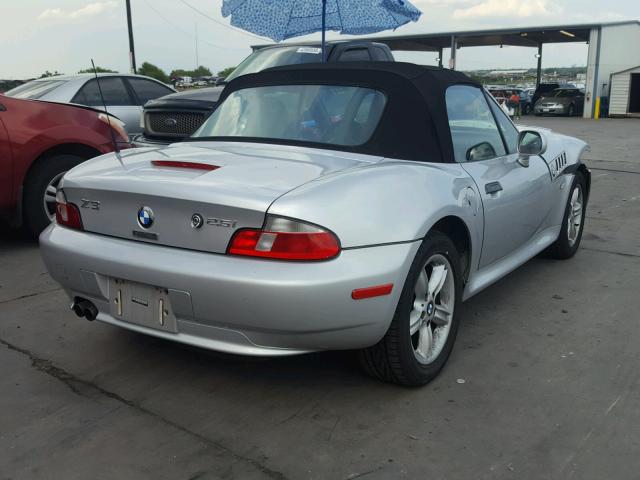 WBACN33481LM04160 - 2001 BMW Z3 2.5 SILVER photo 4